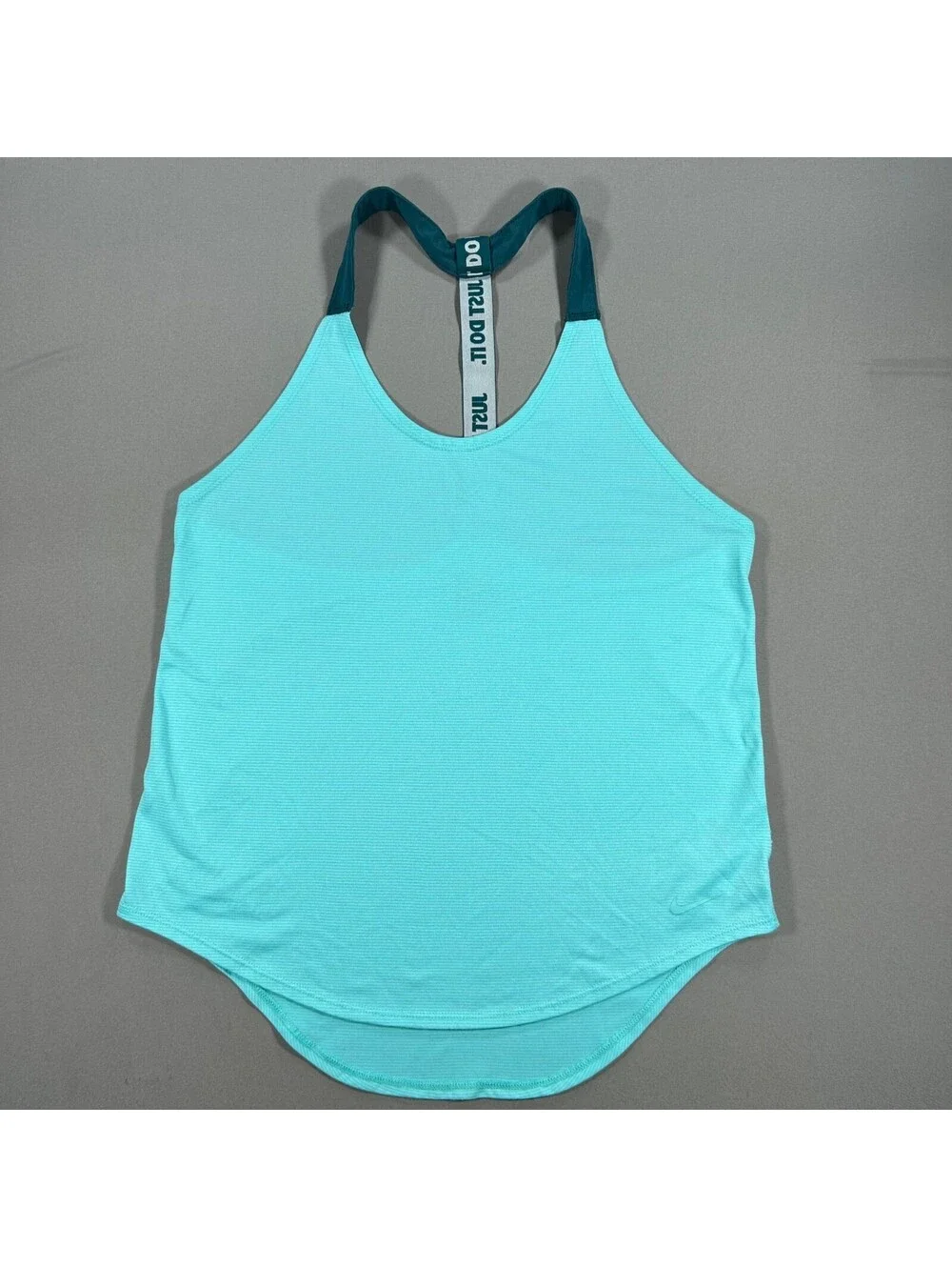 Nike Dri-FIT Tank Top Womens Small Blue Racerback Scoop Neck Loose Fi